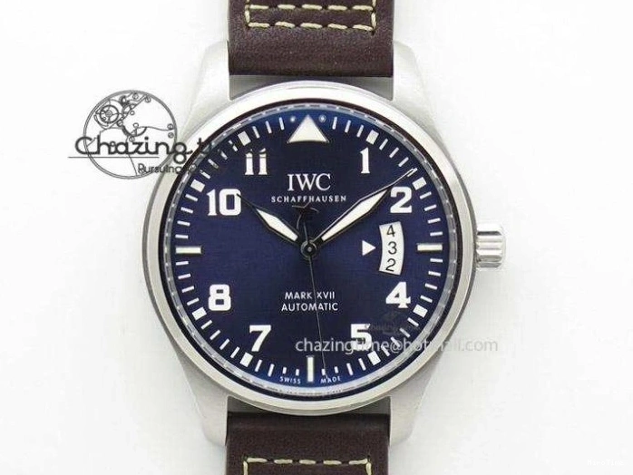 MIROTIME 0131 UrbanStyle Mark XVIII IW327012 SS M+F 1:1 Best Edition White Dial on Black Leather Strap A 7054